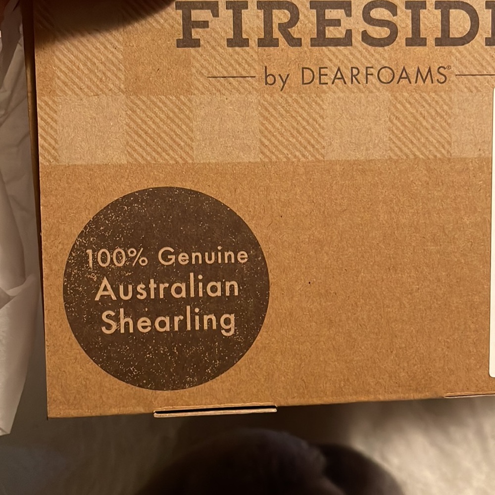 Brand New Fireside by Dearfoams Auburn Genuine Shearling Slipper size 6 - Picture 7 of 9